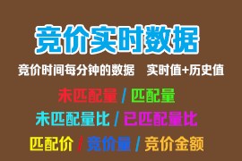 竞价未匹配量、匹配量采集+选股